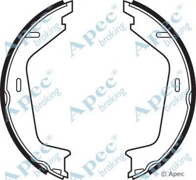 APEC BRAKING shu555 -  Комплект тормозных колодок